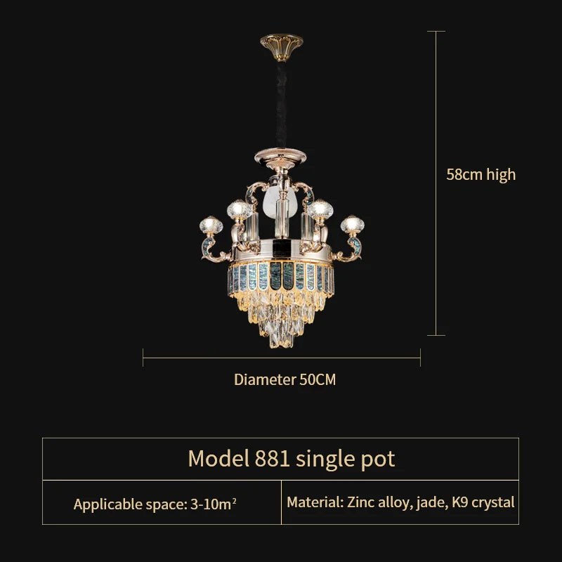 Afralia™ Crystal Candle Chandelier: Modern European Living Room Lighting