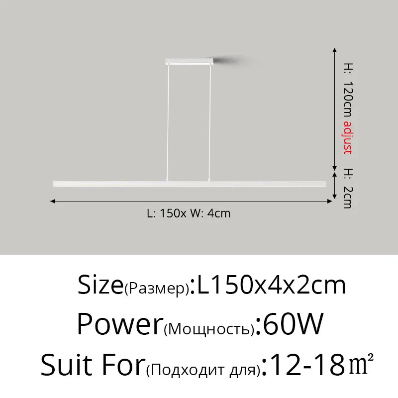 Afralia™ Modern LED Cord Pendant Chandelier for Dining Room.