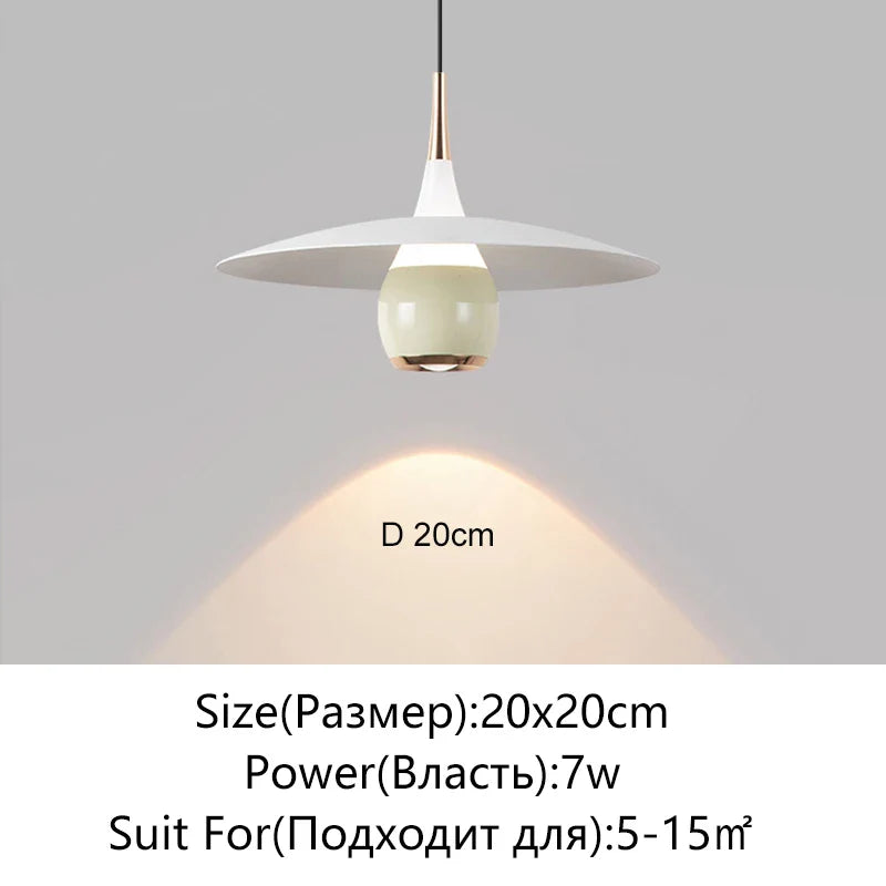Afralia™ Saucer LED Pendant Lamp for Home Decor and Dining, Designer UFO Light