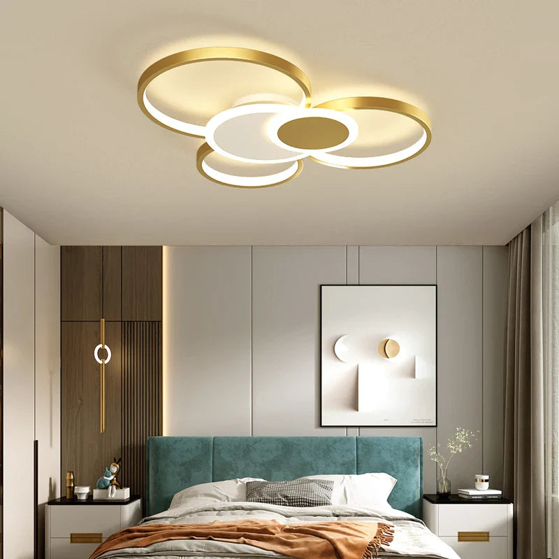 Afralia™ Acrylic Chandelier Light Modern Minimalist Ceiling Lamp for Living Dining Bedroom