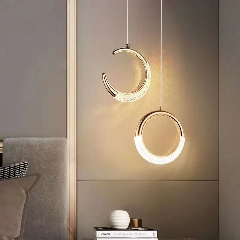 Afralia™ Rotatable LED Pendant Lamp for Modern Indoor Living Room Art Decor Lighting