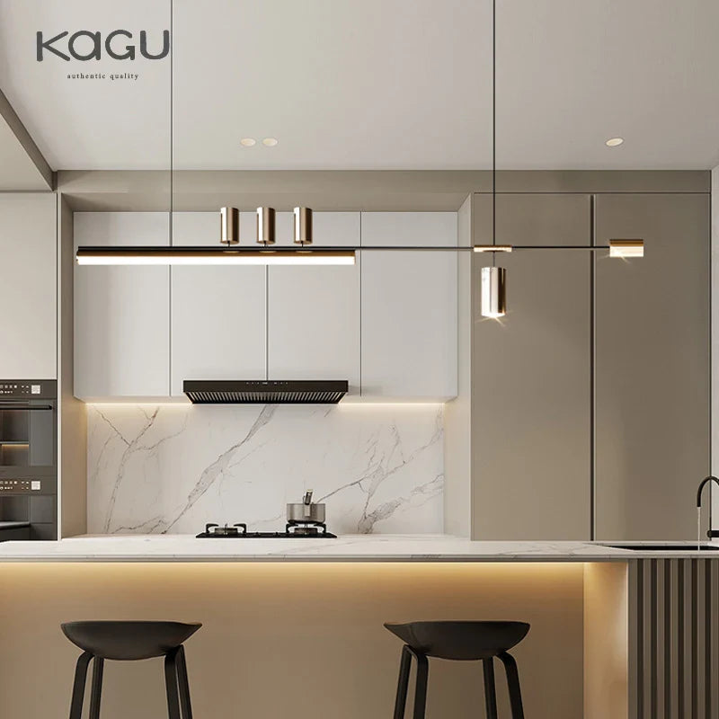 Afralia™ Modern Minimalist LED Ceiling Chandelier for Dining Table Home Indoor Lighting