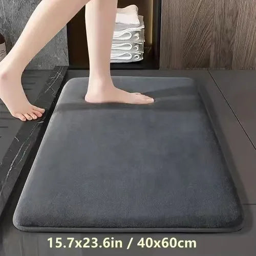 Afralia™ Super Absorbent Coral Velvet Bathroom Floor Mat