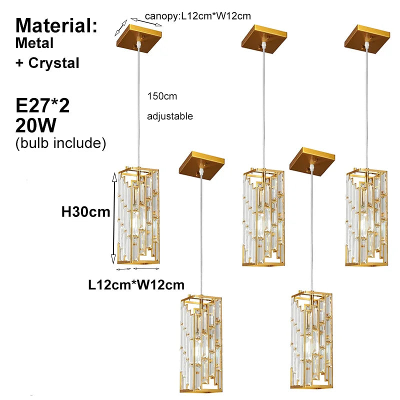 Afralia™ Gold Crystal Wall Sconce: Elegant Chandelier Lighting with LED Bulbs