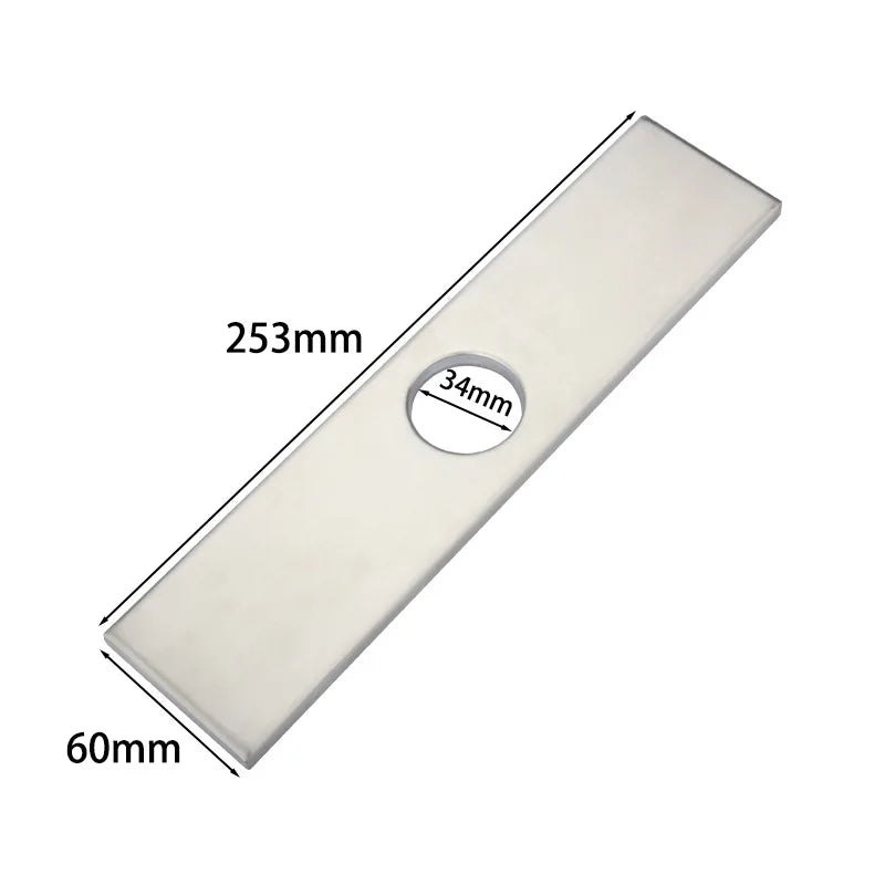 Afralia™ Matte Black Kitchen Faucet Plate Deck Decorative Base Panel