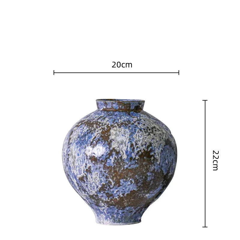 Afralia™ Handcrafted Chinese Porcelain Vase Home Decor Flower Arrangement Accessory