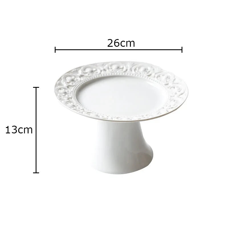 Afralia™ Ceramic Breakfast Plate for Home Kitchen & Restaurant Dining