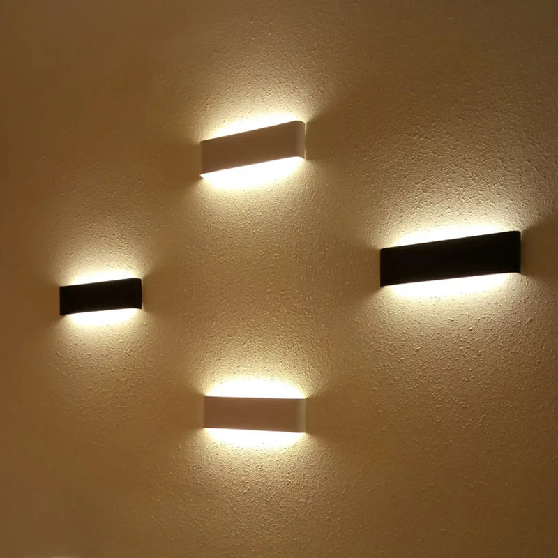 Afralia™ Modern LED Aluminum Wall Sconces for Indoor Lighting in Stair, Bedroom, Living Room