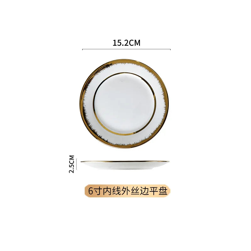 Afralia™ Nordic Ceramic Dinner Plate Set