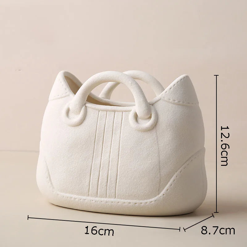 Afralia™ Handwoven Ceramic Vase: Decorative Flower Pot for Home Décor and Floral Arrangement