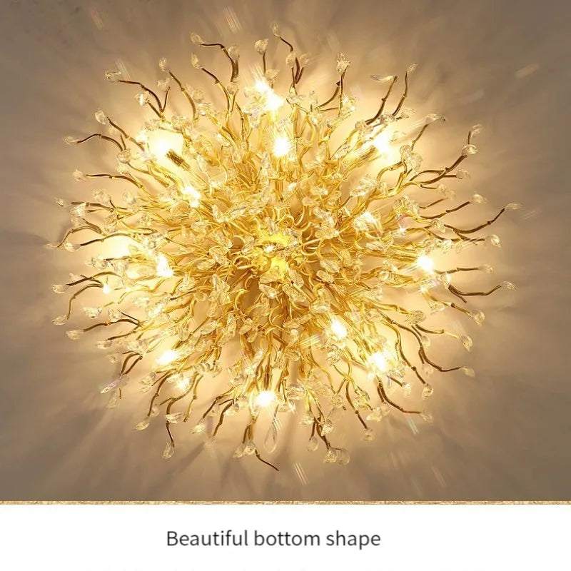 Afralia™ Modern Crystal Tree Branch Chandelier for Kitchen, Dining, Living & Bedroom