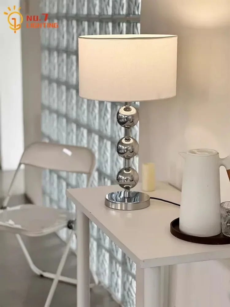 Afralia™ Nordic Bauhaus Gourd Table Lamp, E27 Bedside Decorative Iron Art Desk Light