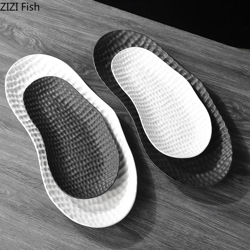 Afralia™ Ceramic Fruit Bowl Tray for Snacks & Desserts