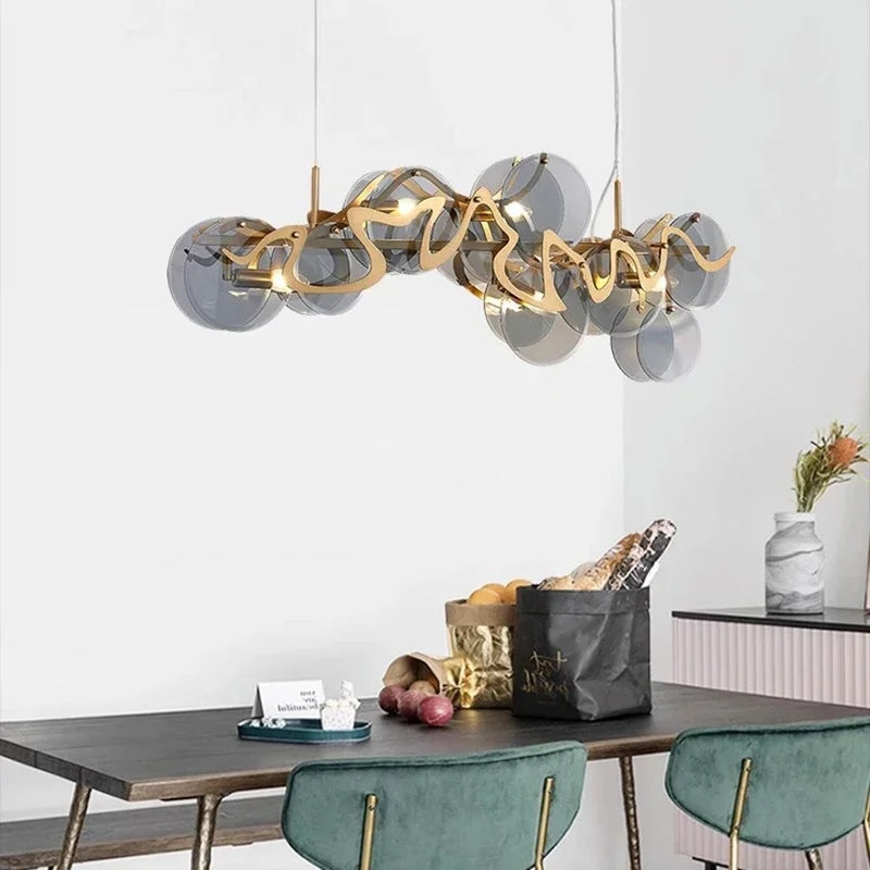 Afralia™ Luxury Crystal Chandelier: Modern Nordic LED Pendant Lamp for Living Room, Dining Room & Bedroom