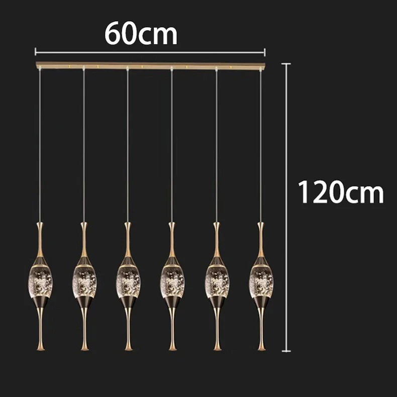 Afralia™ LED Chandelier Modern Dining Room Ceiling Light