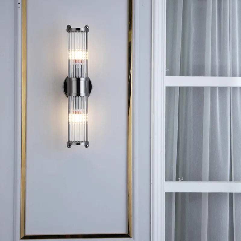 Afralia™ Glass Rod Wall Sconce Vanity Lights - Up/Down Wall Mounted Lamps