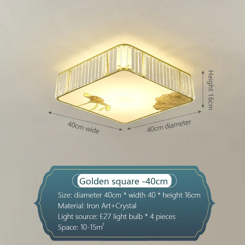 Afralia™ Crystal Round Ceiling Light - Modern Warm Bedroom Atmosphere