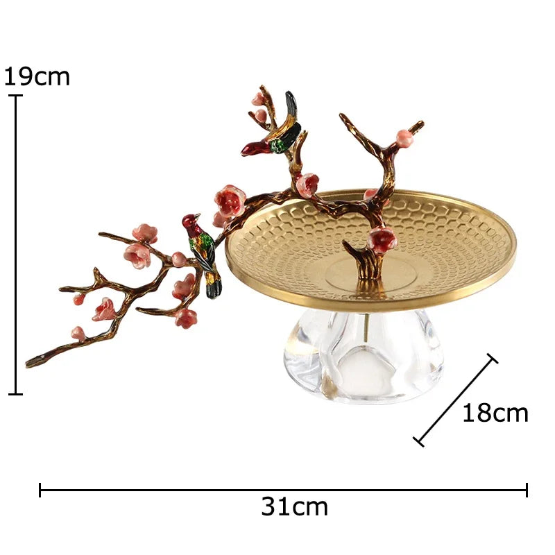 Afralia™ Plum Blossom Branch Decorative Fruits Bowl Set