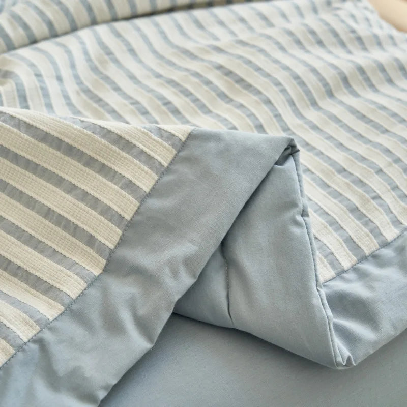 Afralia™ Jacquard Summer Quilt with Soya Fibre Filling - Soft, High-end Cotton Comforter