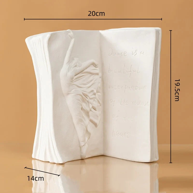 Afralia™ Ceramic Face Vase for Home Decor and Floral Arrangement