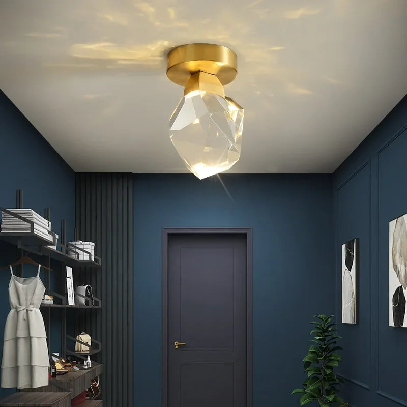 Afralia™ Gold Minimalist LED Wall Lamp for Living, Bedroom, Kitchen, and Restaurant Lighting