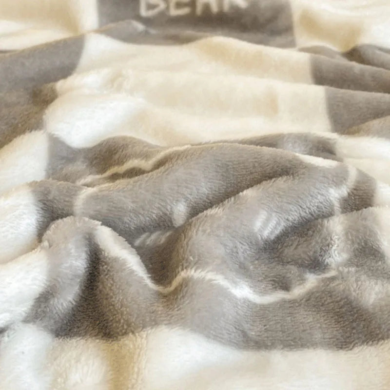 Afralia™ Cozy Checkered Fleece Blanket for All Seasons