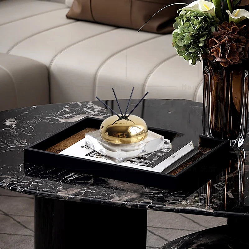 Afralia™ Golden Geometry Aromatherapy Diffuser - Room Decoration Figurine