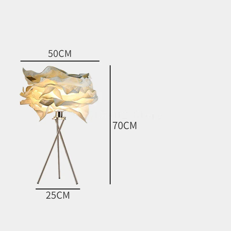 Afralia™ Nordic Paper Cloud Floor Lamp, Indoor Living Room Bedroom LED Lighting
