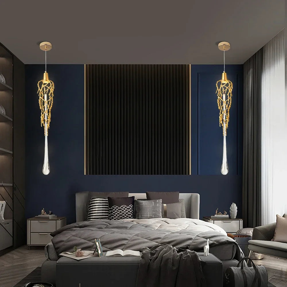 Afralia™ Modern Branch Art Crystal Chandelier for Living Room & Staircase