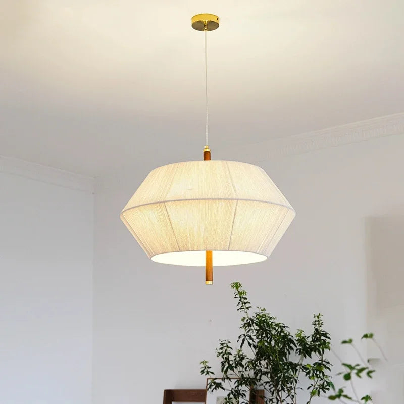 Afralia™ Rope Rattan LED Pendant Lights Chandelier for Bedroom Dining Room Bar