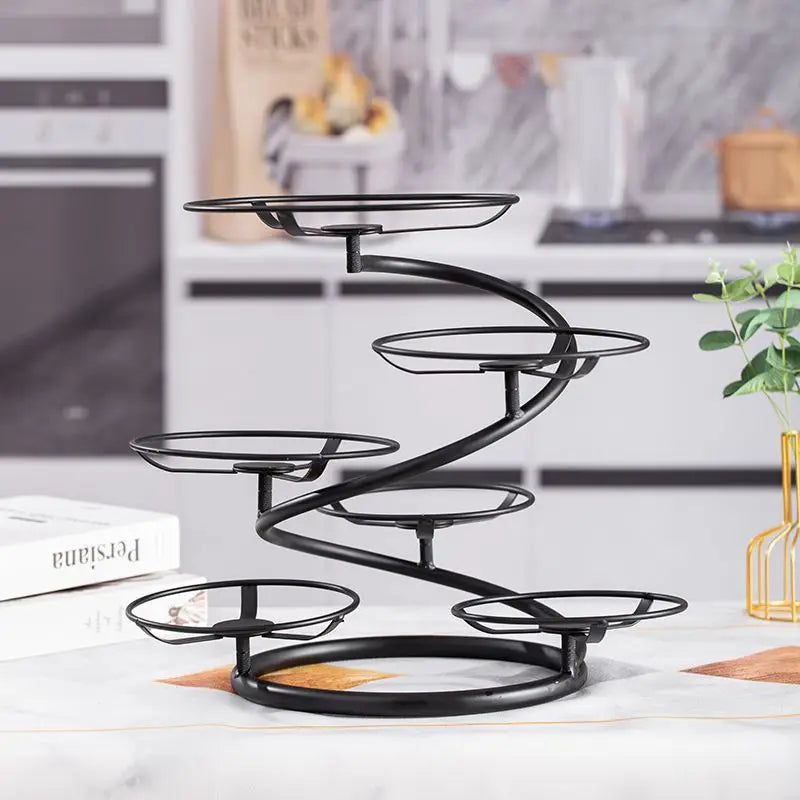 Afralia™ Multilayer Kitchen Side Dish Rack | Provincial Design | Ideal for Cold Dishes