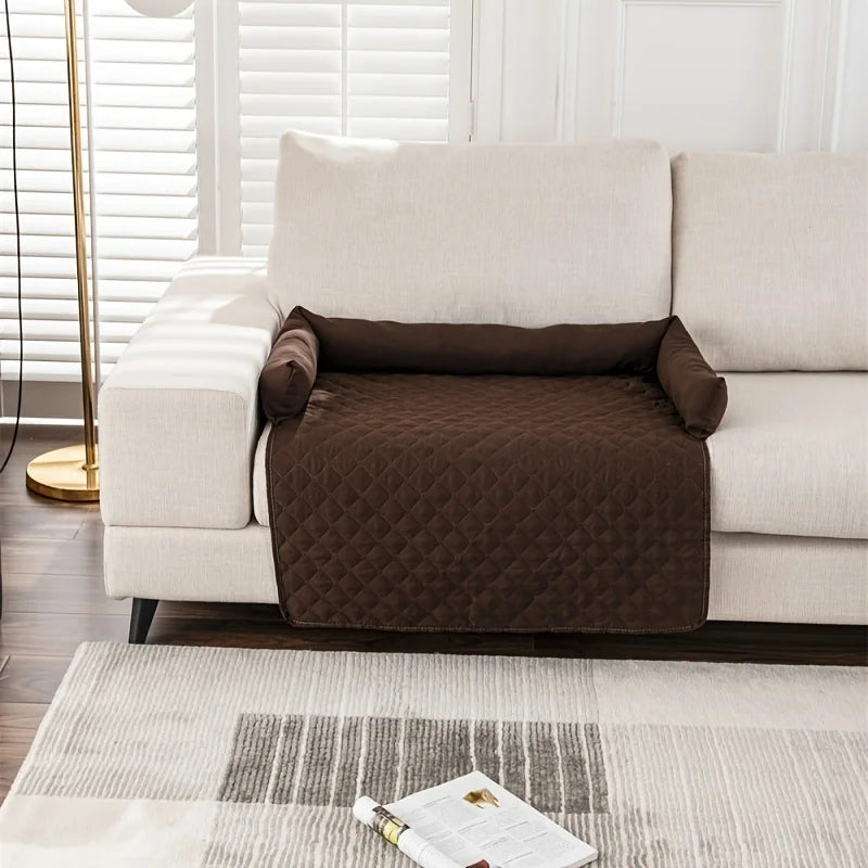 Afralia™ Waterproof Pet Sofa Bed with Removable Bolster Cushions for Dogs and Cats