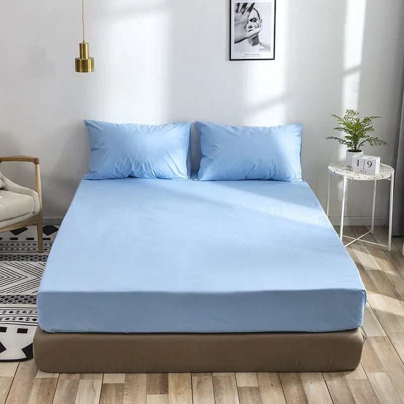 Afralia™ Waterproof Fitted Sheet with Elastic Band | Machine Washable Mattress Protector Cover
