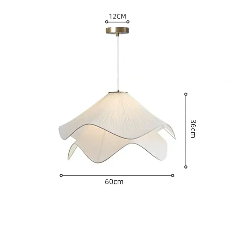 Afralia™ White Dome Pendant Light: Modern Minimalist Fabric for Bedroom, Dining Room, Living Room