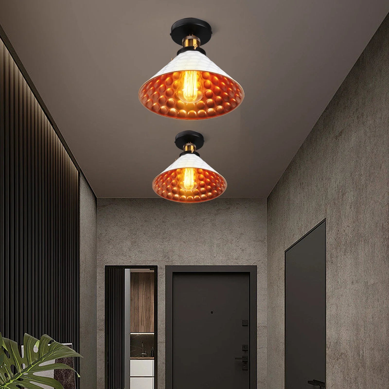 Afralia™ Vintage Industrial Chandelier Hanging Lamp LED Pendant for Home Decor