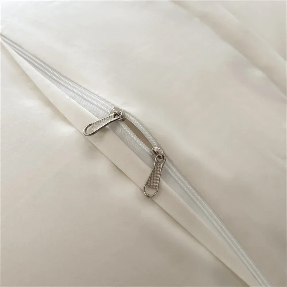 Afralia™ 1000TC Egyptian Cotton Embroidered Bedding Set, Queen King Size Duvet Cover Set