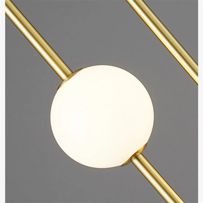 Afralia™ Glass Ball LED Ceiling Chandelier for Home Decor and Lighting