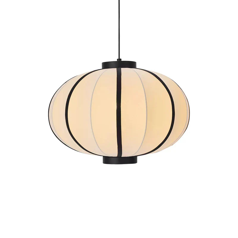 Afralia™ Fabric Lantern Chandelier Pendant Lights for Nordic Minimalist Decor