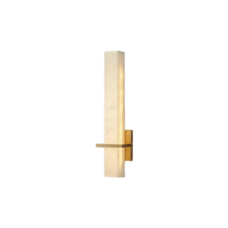 Afralia™ Marble Wall Lamp: Elegant Copper Sconce for Living Room, Bedroom, Dining Room