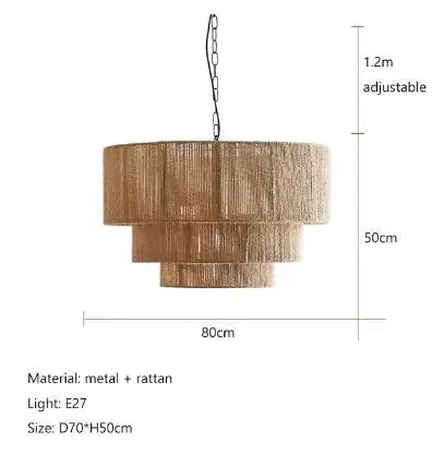 Afralia™ Hemp Rope Wall Lamp for Bedroom and Living Room