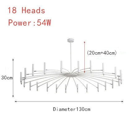 Afralia™ Art Pendant Chandelier - Nordic LED Indoor Lighting Fixture