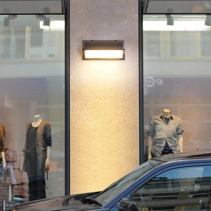 Afralia™ LED Radar Induction Wall Lamp for Hotel Garden, Modern Balcony Lights