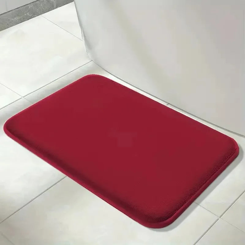 Afralia™ Super Absorbent Coral Velvet Bathroom Floor Mat