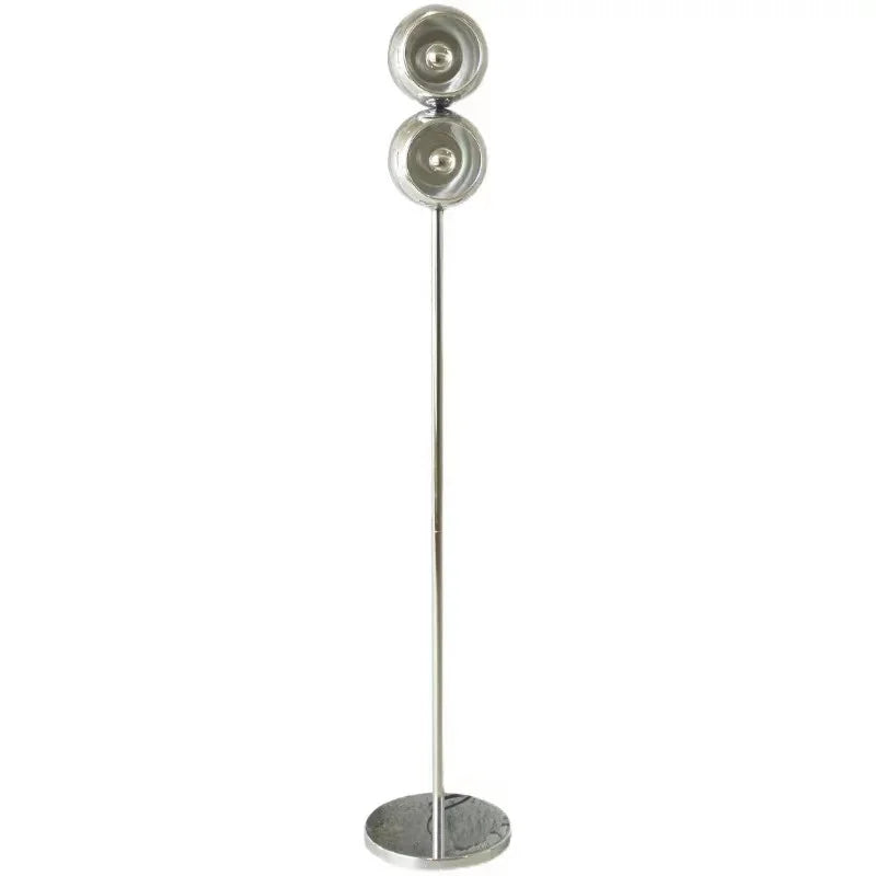 Afralia™ Minimalist Chrome LED Floor Lamp Metal Art Decoration
