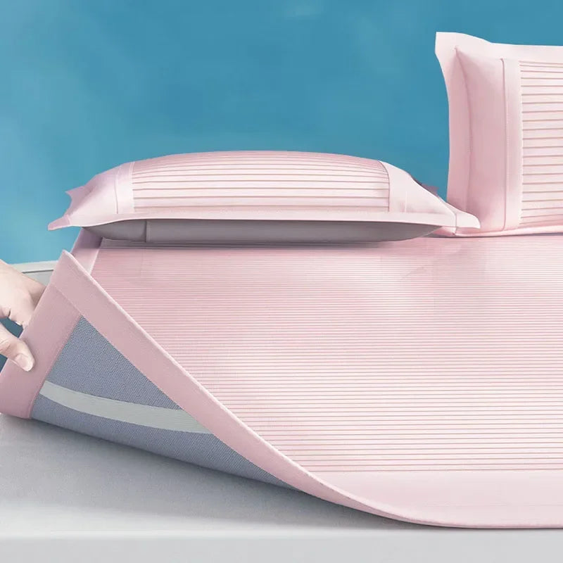 Afralia™ Silky Touch Antibacterial Cooling Mattress Sleeping Mat in Solid Color for Bedding