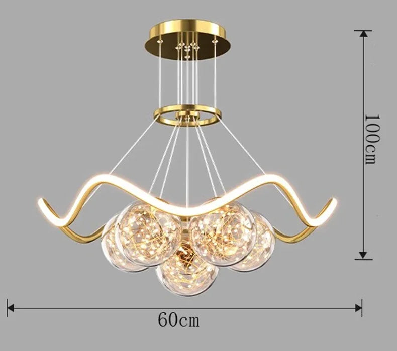 Afralia™ Modern Dine Pendant Lights Indoor LED Chandelier Ceiling Lamp