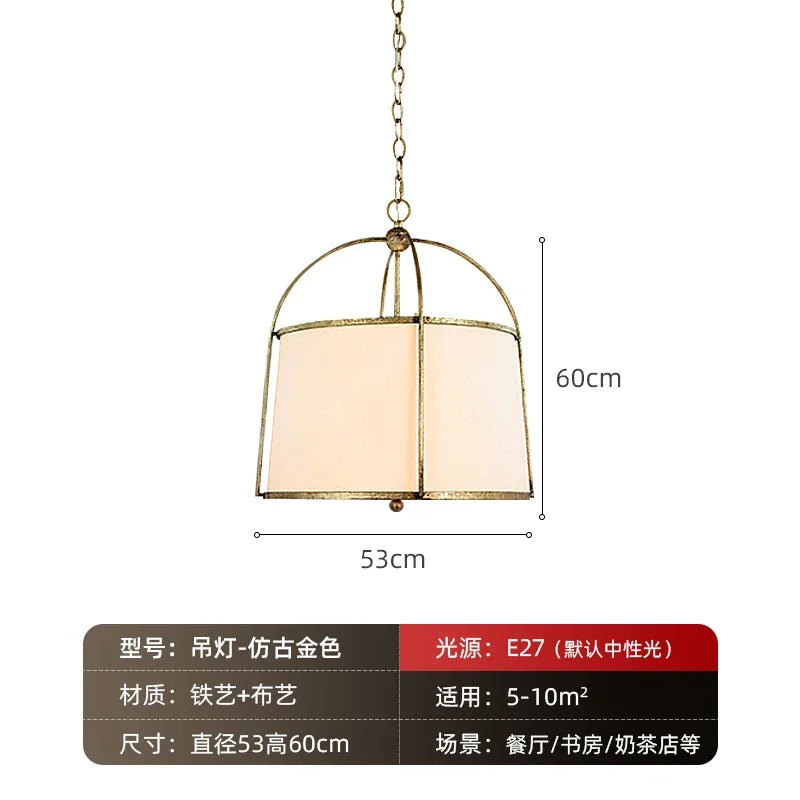 Afralia™ Gold/Black Pendant Lights E27 LED Indoor Lighting for Restaurant/Dining Room
