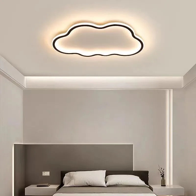 Afralia™ White Cloud LED Ceiling Lamp for Kids' Room