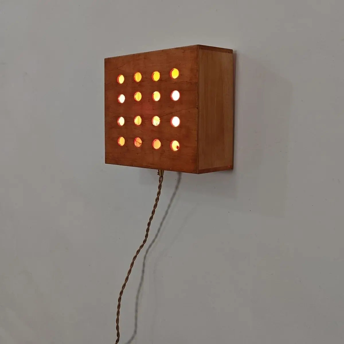 Afralia™ Cave Box Retro Wall Light: Artistic Master Bedroom Headboard & Living Room Feature.