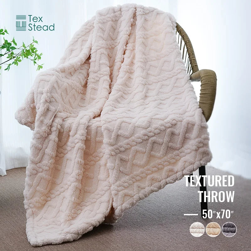 Afralia™ Cozy Knit Blanket for Home & Travel - Soft & Warm Throw Blanket
